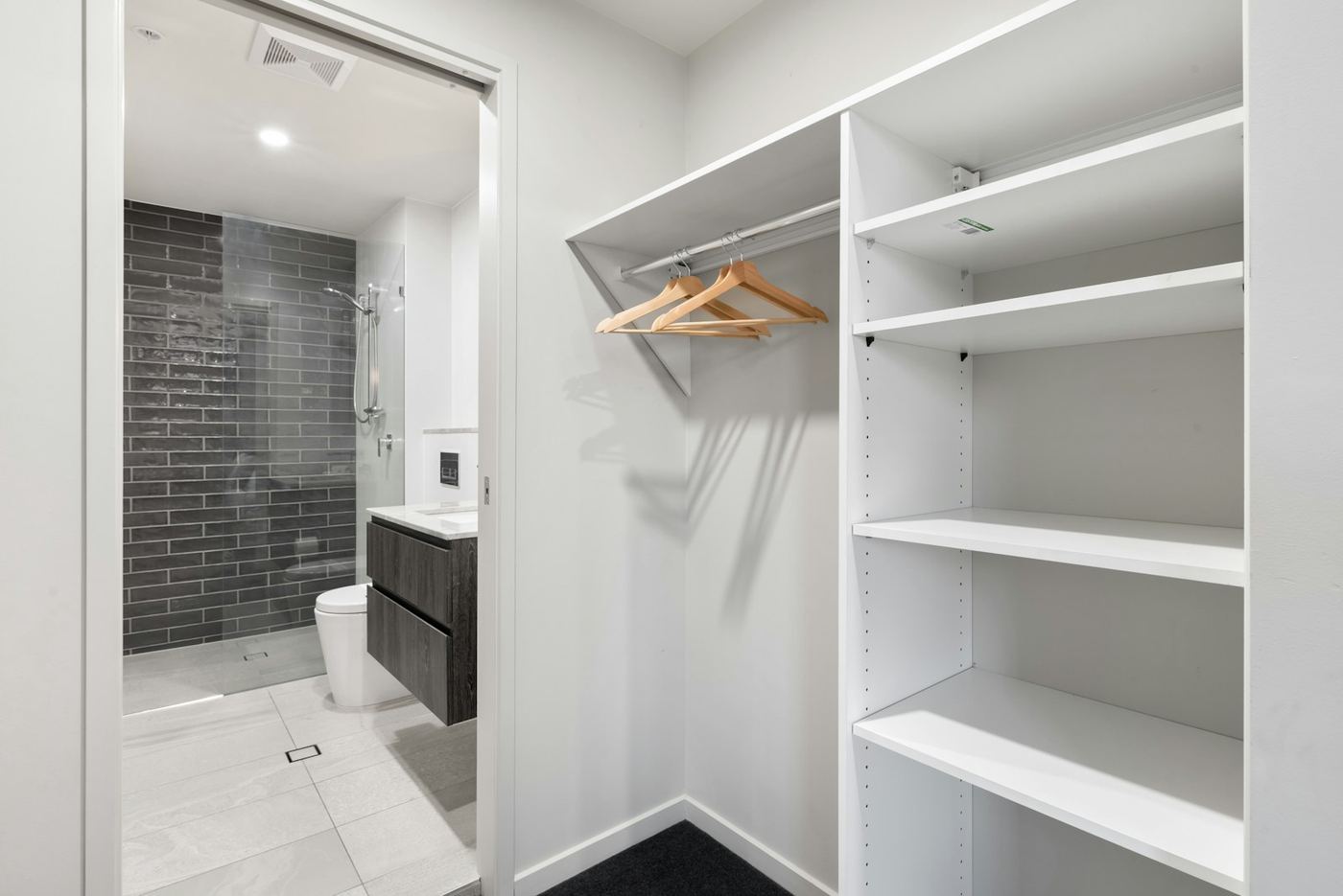 Example of the fitted wardrobe style we design and build, available across Wigan